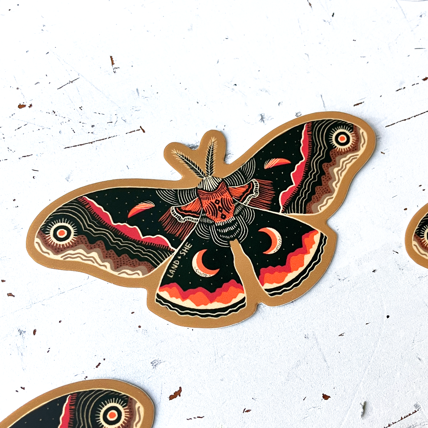 Cecropia Moth Sticker