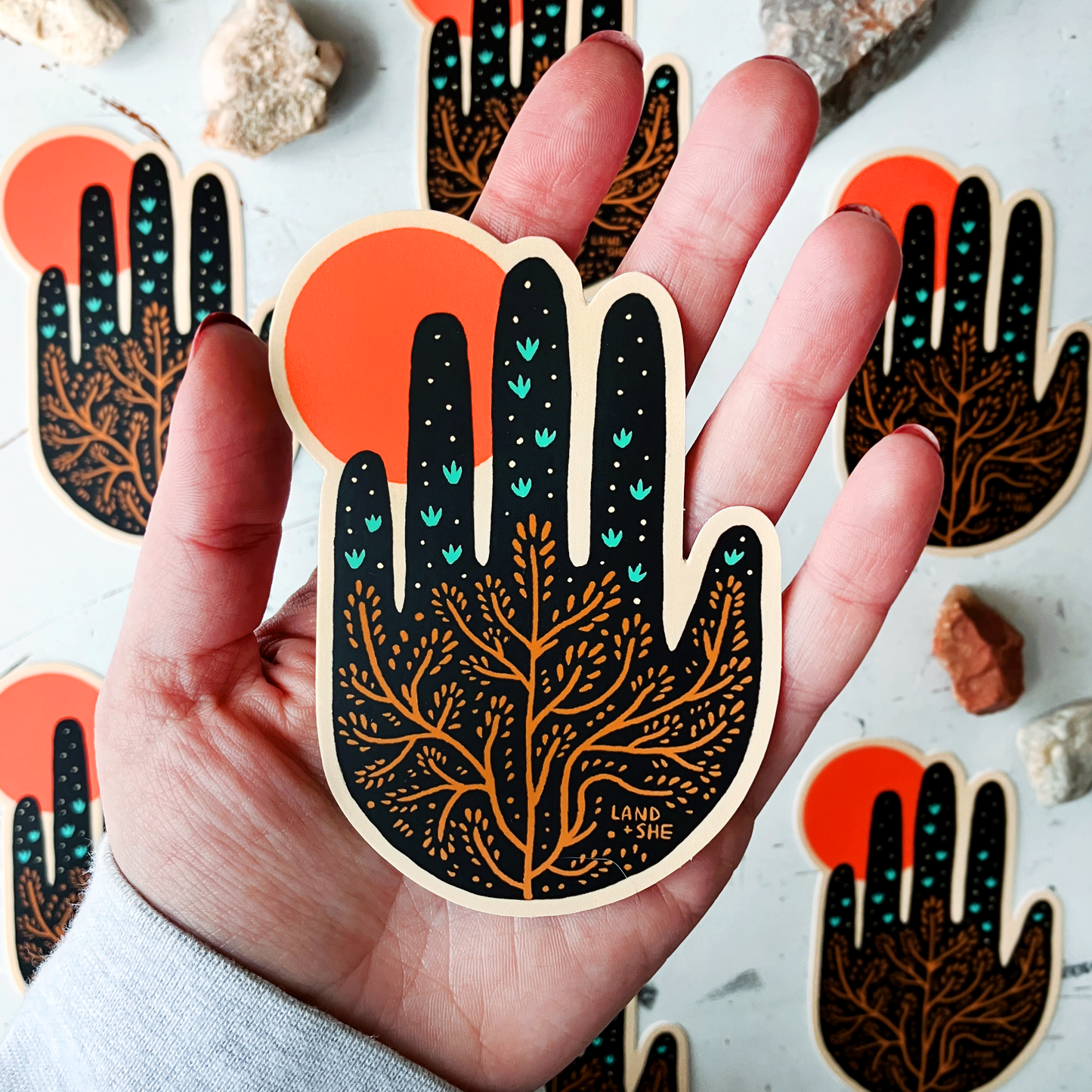 Gardener Handprint Sticker