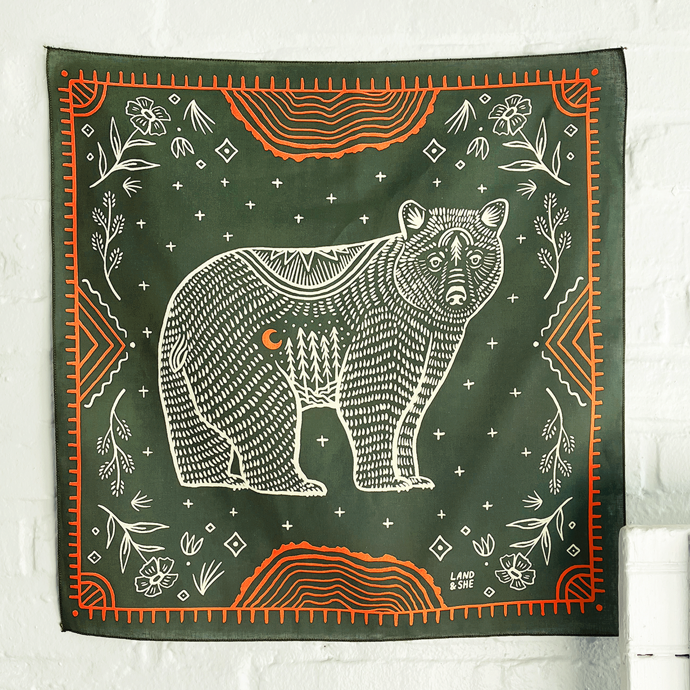 Pine Bear Bandana