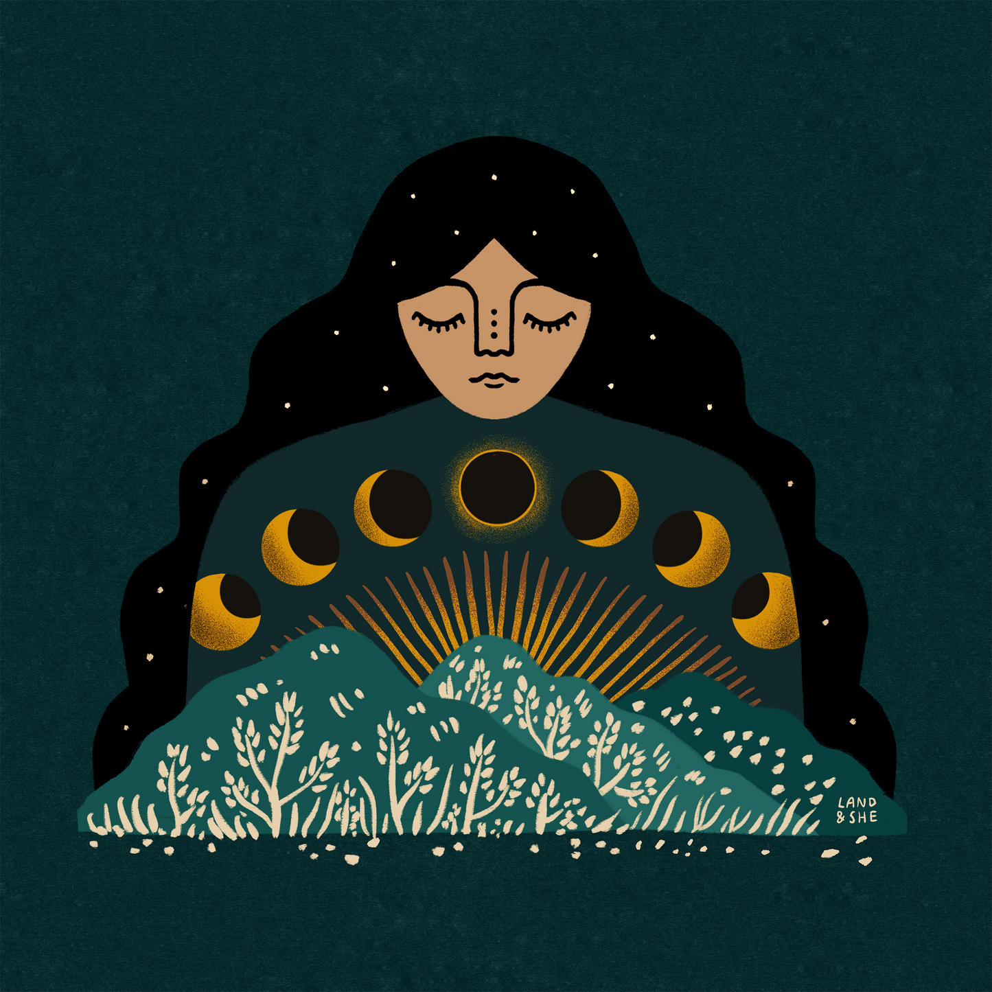 Solar Eclipse Goddess