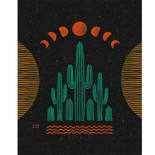 Symmetrical Saguaros