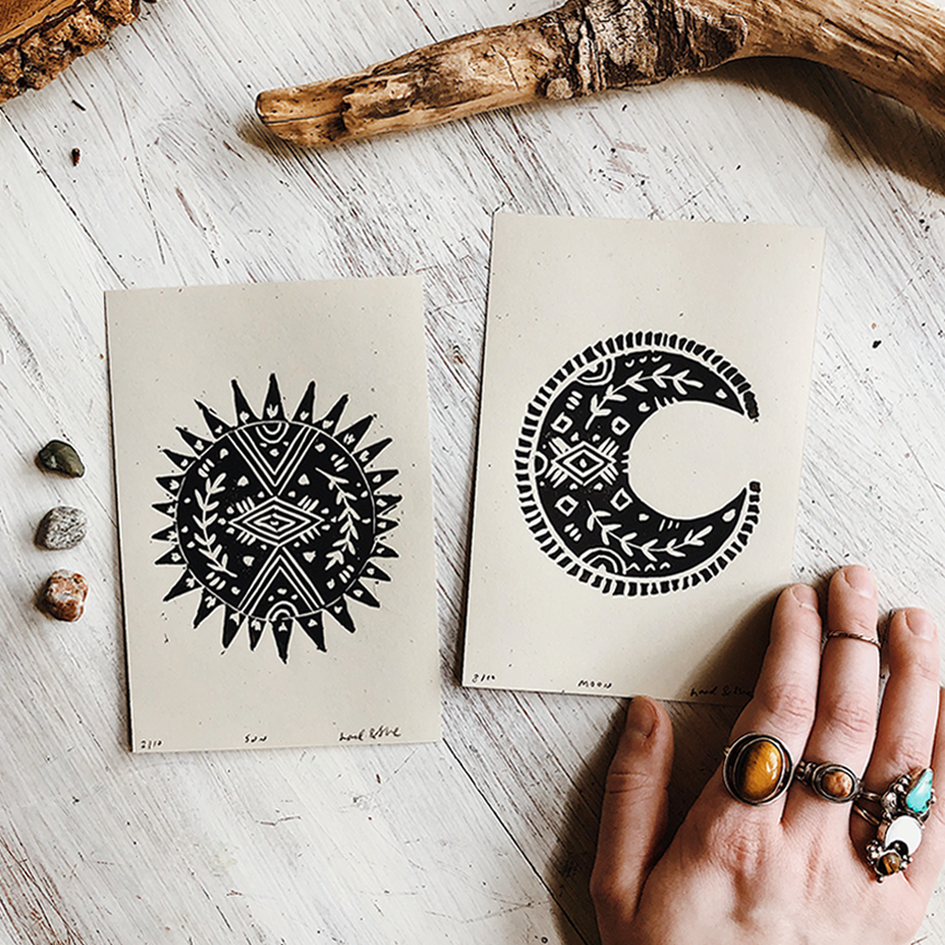 The Sun and Her Moon, Print Set