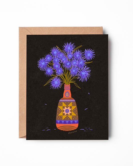 Ageratum Greeting Card