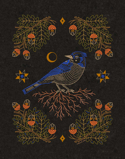 Blue Jay and the Acorns