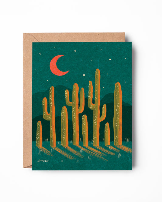 Desert at Dusk Greeting Card