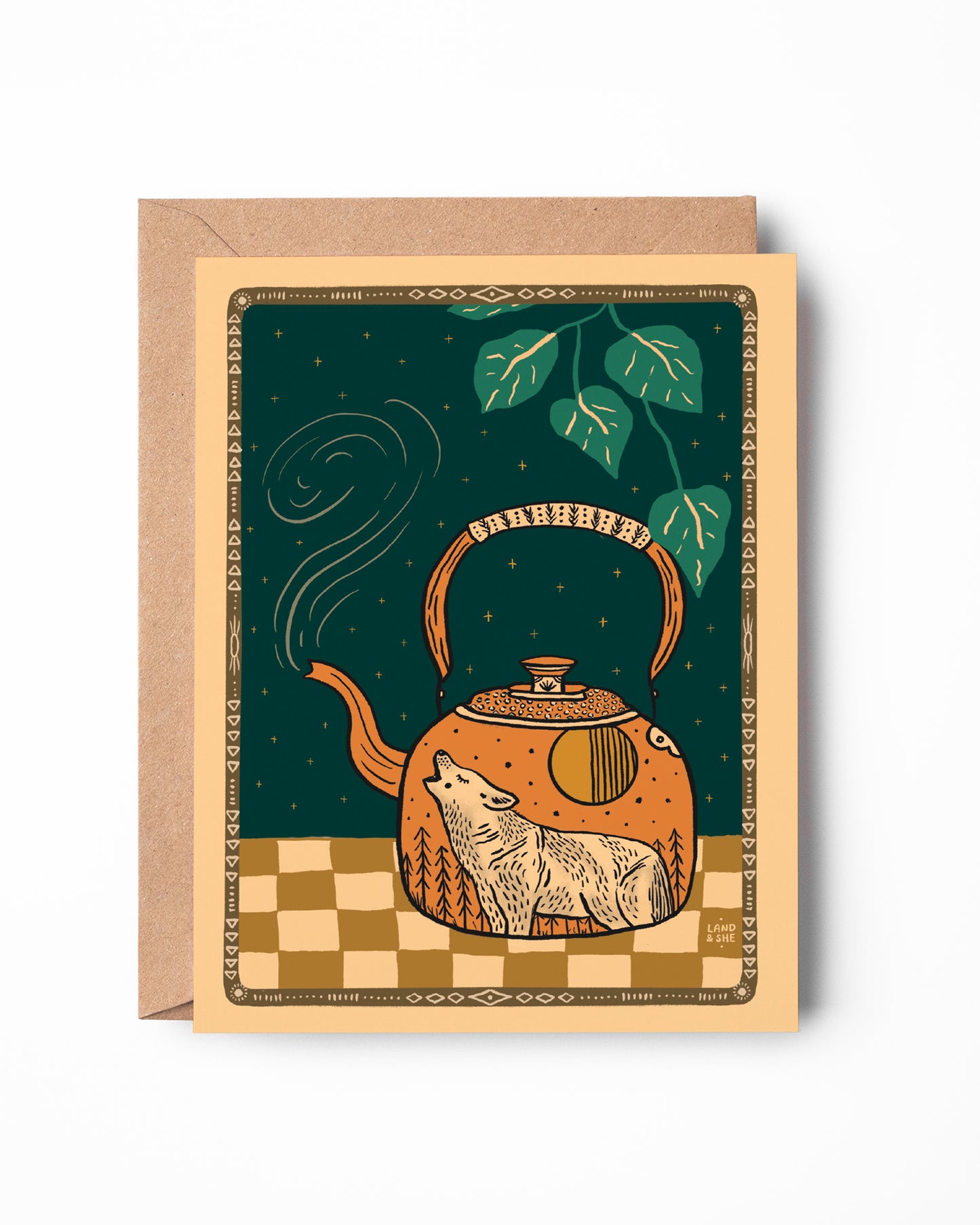 Howling Kettle Greeting Card