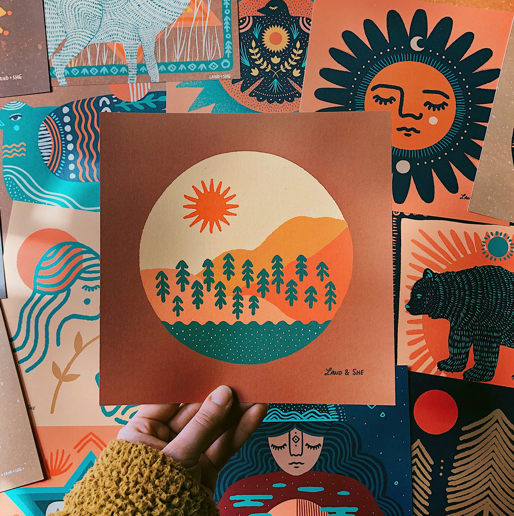 Art Prints by Land & She