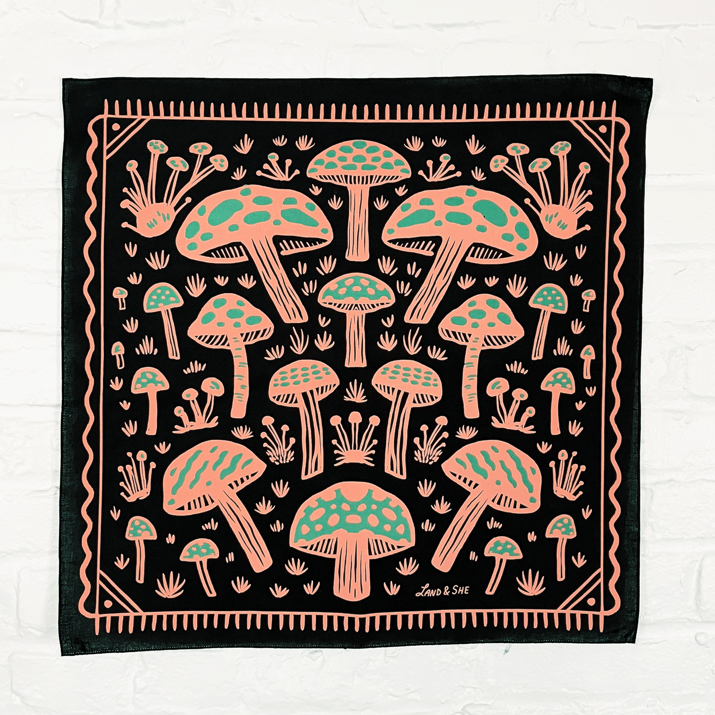 Field of Mushrooms Bandana