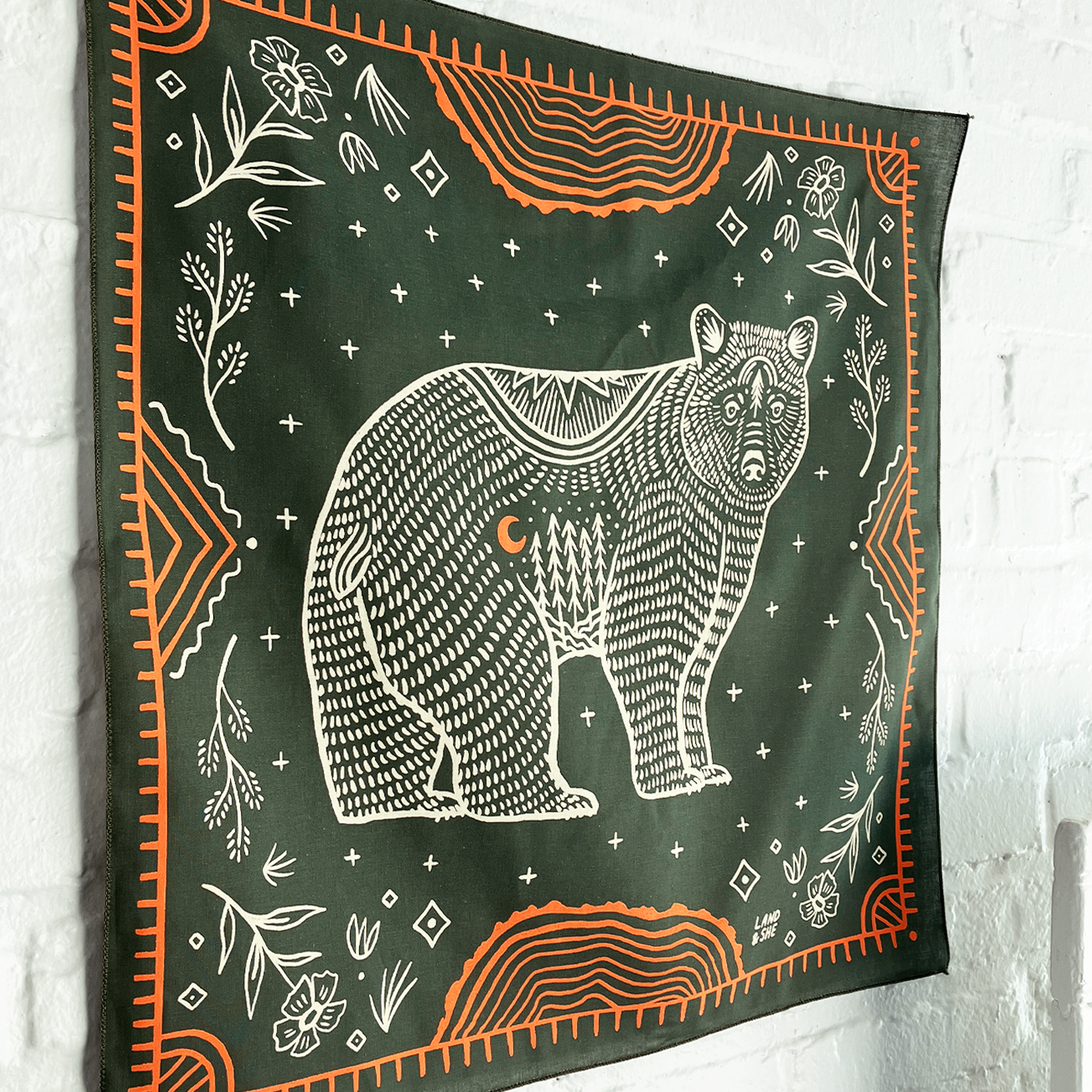 Pine Bear Bandana