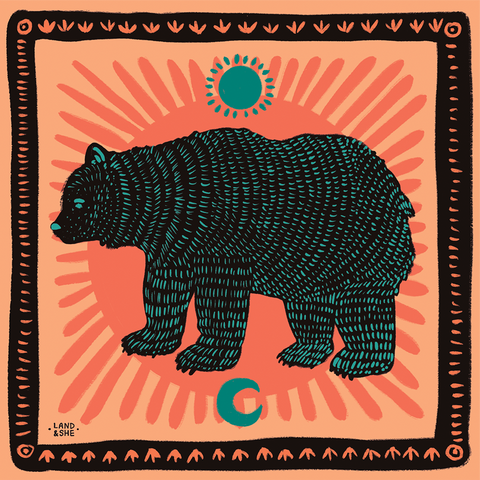 絵画。原画【Bear bought bread】 SpringBear-Web.png?v=