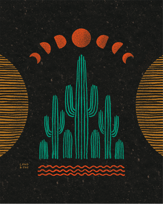 Symmetrical Saguaros