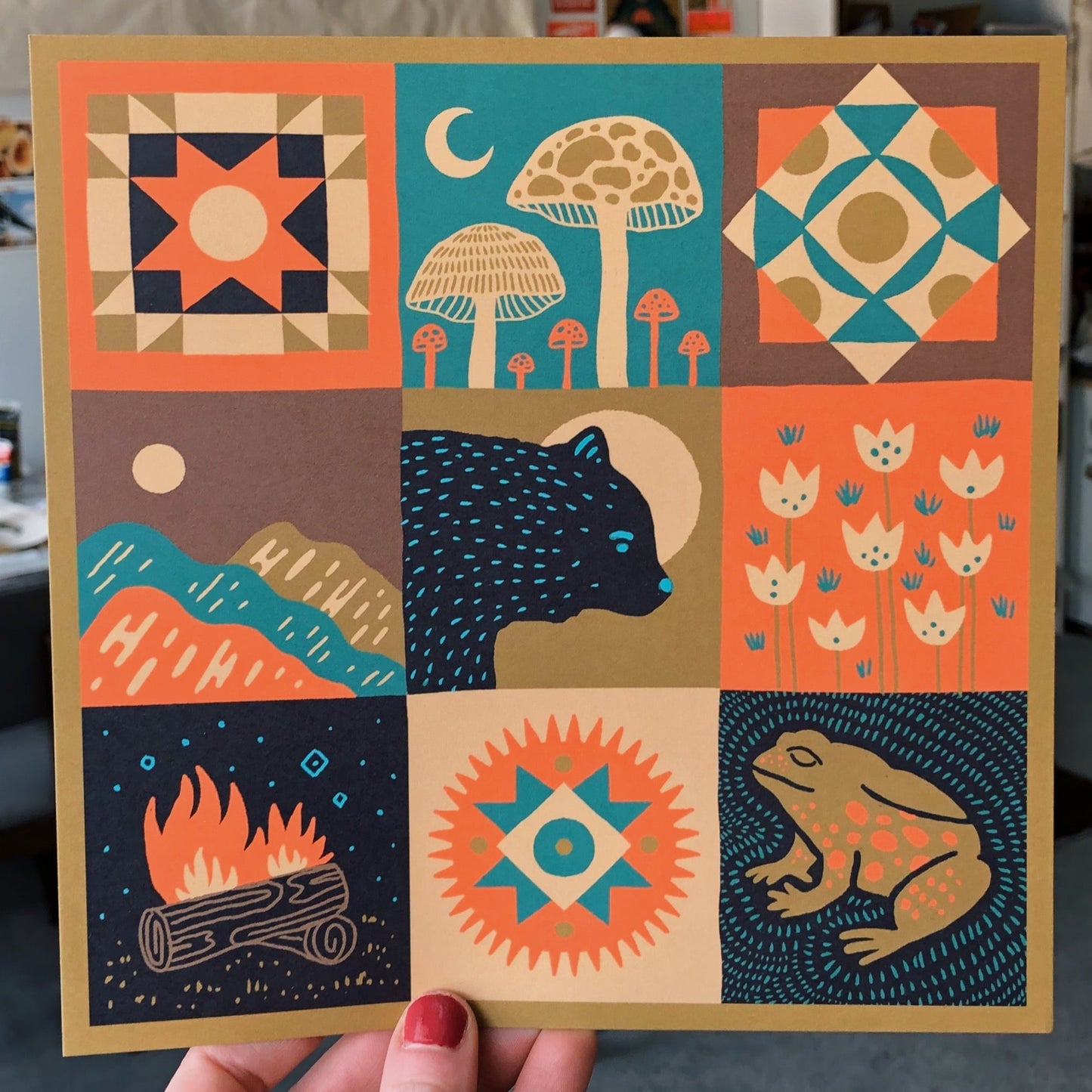 Catskills Quilt Print